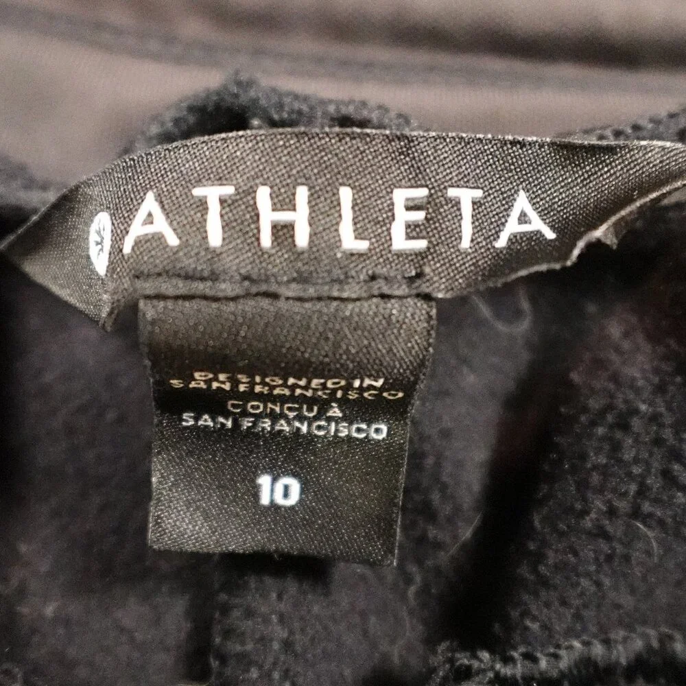 Athleta Après Ski Down Jogger Pants - Black - Women's Size 10 quilted down - Picture 3 of 13